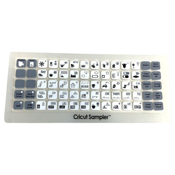 Cricut Shapes Cartridge Sampler Basics Complete Set With Keypad Overlay & Bookle - Picture 2 of 7